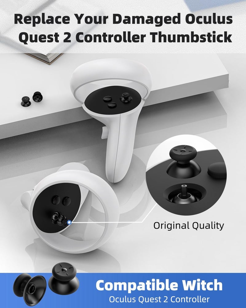 OLCLSS Joystick Replacement Kit for Oculus Quest 2 Controller, Accessories for Oculus Quest 2 Controller and Meta Quest 2 Controller (2-in-one) - Image 2